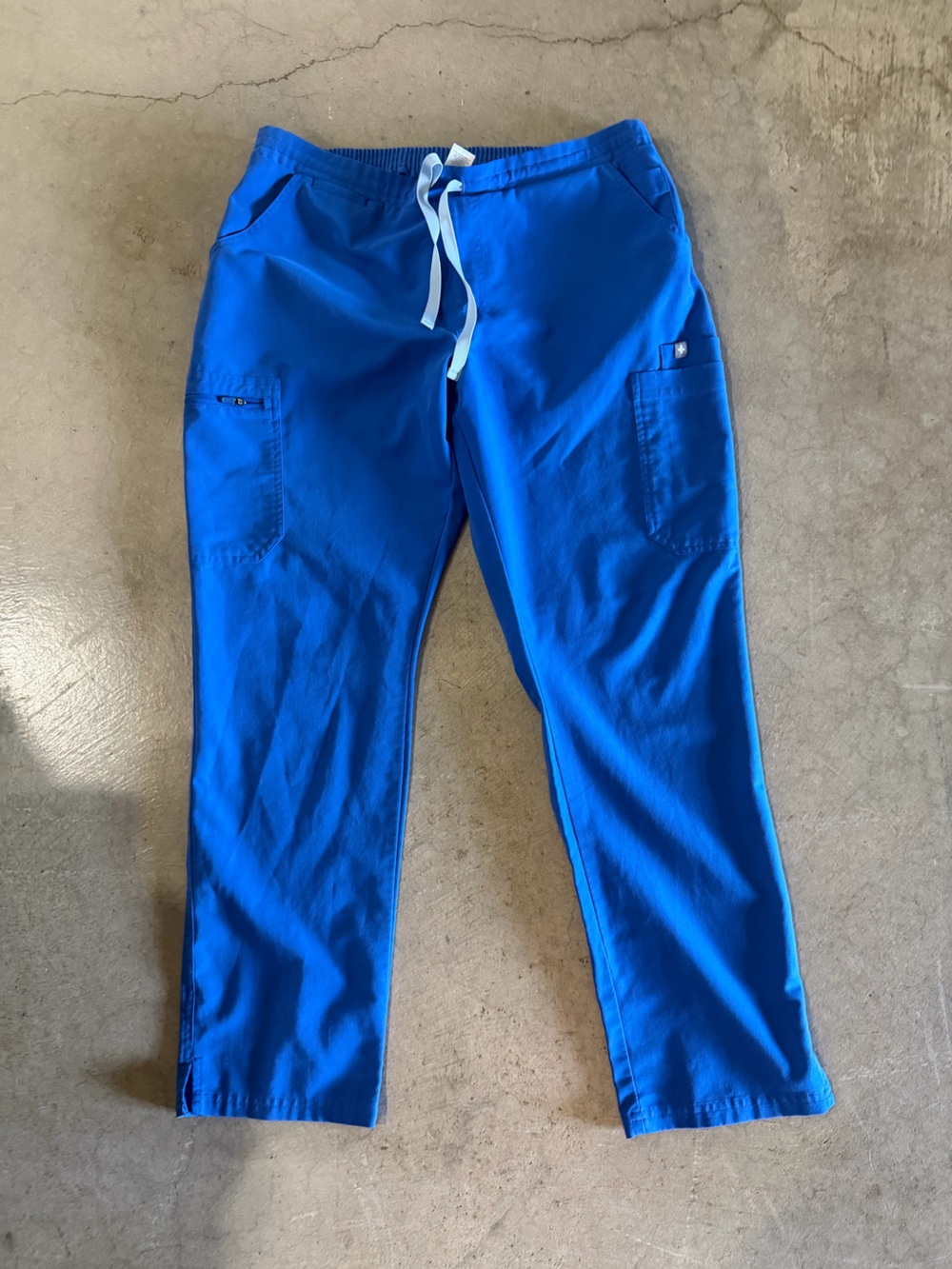 Figs Yola Scrub Pants in royal blue